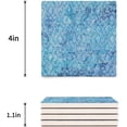 thumbnail image 3 of XDDJA Geometric Blue Marble Pattern Set of 6 Coaster for Drinks, Absorbent Ceramic Stone Coasters Cup Mat with Cork Base for Home Kitchen Room Coffee Table Bar Decor, 3 of 4