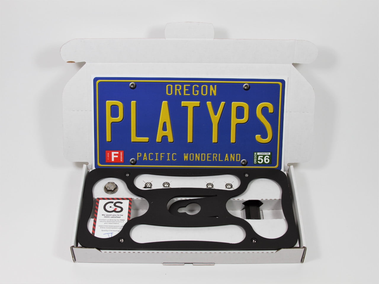 S4 RS4 2008-2016 The Platypus Tow Hook No Holes License Plate Mount for Audi A4