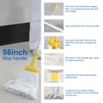 thumbnail image 6 of Midoneat Side Press Wringer Combo Commercial Floor Cleaning Rectangular Mop Bucket on Wheels, 22-Quart, Yellow,Add One Commercial Mop, 6 of 6