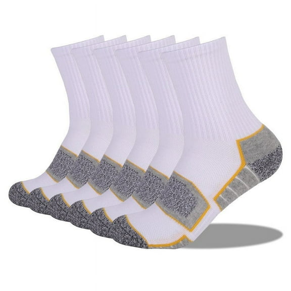 Hiking Socks Women Crew, Unisex Sweat-Absorbing, Breathable, And Warm Outdoor Socks for Sports New Women Socks Athletic Ankle Style B-104 White M