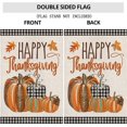 thumbnail image 5 of Happy Thanksgiving Fall Garden Flags for Outdoor,12x18 Double Sided,Harvest Buffalo Plaid Pumpkins Yard Flags,Small Thanksgiving Day Garden Decor for Autumn Outside Porch Lawn Holiday, 5 of 6