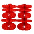 thumbnail image 1 of Centro de mesa chino para bodas, decoración de panal rojo para sala de estar y dormitorio, bola de panal de papel para la decoración de la sala de bodas, 1 of 7