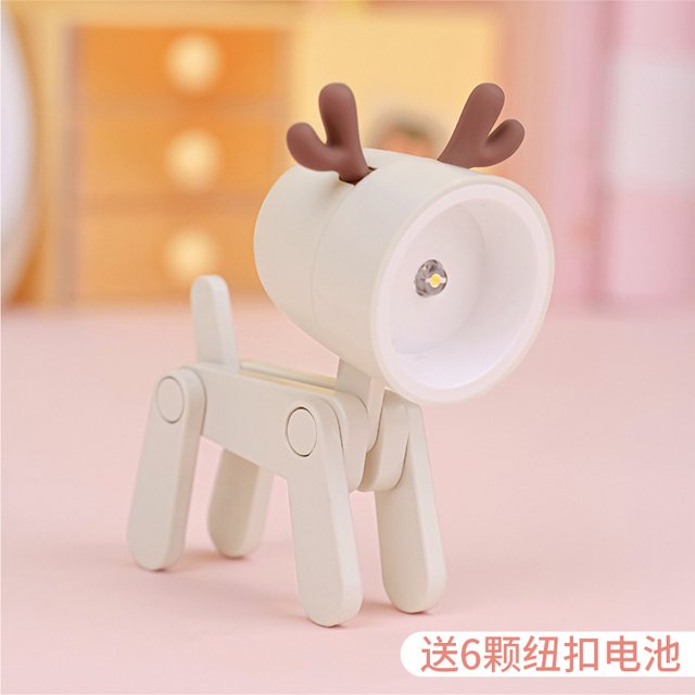 Nightlight New Cartoon Creative Led Internet Celebrity Decorative Ornaments Ins Mini Cute Small Puppy Fawn Table Lamp