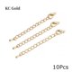 thumbnail image 1 of 10-20 unids/lote 50 70mm tono extensión cola cadena langosta cierres conector para DIY joyería hacer hallazgos pulsera collar Tan Jianjun unisex, 1 of 2