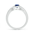 thumbnail image 2 of Angara Natural 0.6 Ct. Blue Sapphire Solitaire Ring in Sterling Silver for Women (Ring Size: 11), 2 of 9