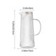 thumbnail image 3 of Tetera de Vidrio de Borosilicato con Filtro de Acero Inoxidable - Jarra de Gran Capacidad de 967 Ml (34 Oz) para Bebidas Frías y Calientes - Tetera Resistente Al Calor con Diseño Acanalado Vertical p, 3 of 6