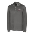 thumbnail image 2 of Men's Cutter & Buck  Gray Texas Rangers 2023 World Series Champions Big & Tall Advantage Tri-Blend Pique Long Sleeve, 2 of 3
