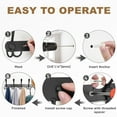 thumbnail image 3 of Aovky Wall Mounted Coat Rack, 2 Pack 16 Inch Heavy Duty Stainless Steel Wall Hook Rack with 5 Triple Hooks, 3 of 7