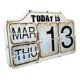 thumbnail image 1 of Calendario Colgador de pared Metal apenado elegante lamentable oficina dormitorio decoración, 1 of 9