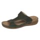thumbnail image 1 of Bmisegm Ladies Summer Solid Colour Flowers Hollow Breathable Slope with Thick Bottom Large Size Sandals Slippers Sandals Women Summer Green 9, 1 of 7