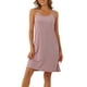 thumbnail image 1 of Vestido de pijama sin mangas para mujer INSPIRE CHIC, quimono de modal, camisones, camisetas de noche, vestidos de noche con tirantes de espagueti, L Rosa, 1 of 6