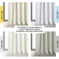 thumbnail image 3 of Half Price Drapes Porcelain White Signature Velvet Blackout Curtains for Bedroom(1 Panel), 50WX 63L, 3 of 12