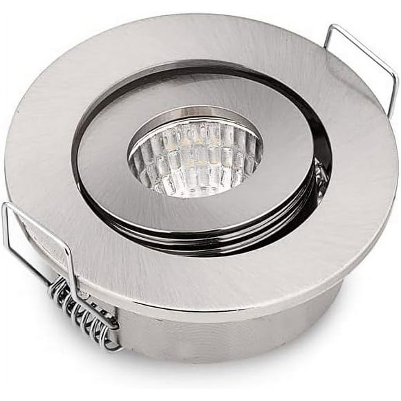 Mini Recessed Spot LED Ceiling Recessed Spot Lamp 1W Warm White 3000K for Showcase, Ceiling, Kitchen, Cupboard, DIY lighting etc