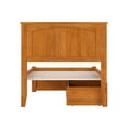 thumbnail image 3 of HomeStock Tuscan Temptations Twin Solid Wood Platform Bed with Footboard & Storage Drawers in Light Toffee, 3 of 6