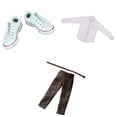 thumbnail image 1 of Camisa Formal de Manga Larga Pantalones Zapatos Sunnimix 1/6 para Cuerpo de Figura de Acción de 12 pulgadas, 1 of 8