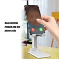 thumbnail image 3 of Graflsoa Adjustable Foldable Phone Stand for Tablets & Mobiles, 0-72° Angle, Anti-Slip Silicone Base, T4 Model in White/Black, Portable & Lightweight Design, 3 of 7