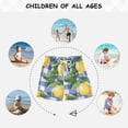 thumbnail image 6 of FORMRS Boys Swim Trunks Quick Dry Mesh Liner Boardshorts Sizes XS-XL, Blue Plaid Lemon, 6 of 7