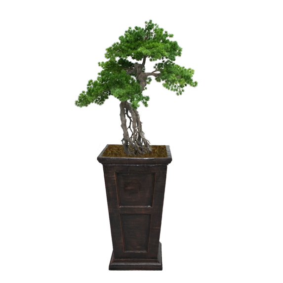 Artificial Faux Real Touch 4.59 Feet Pine Tree With Planter