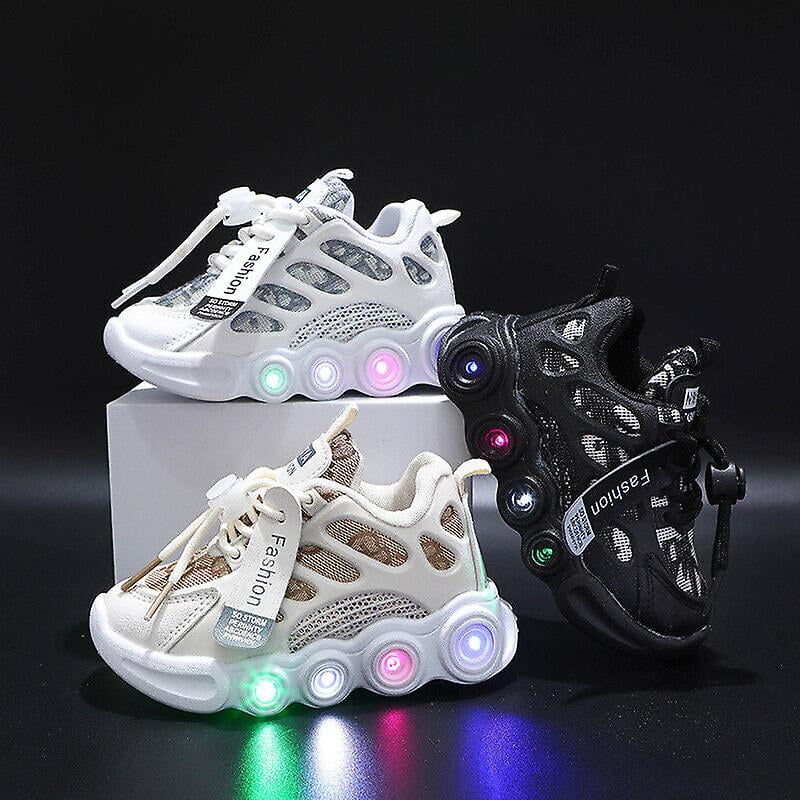 Chaussures d Entrainement a Led pour Enfants Garcons Filles Baskets Lumineuses Clignotantes
