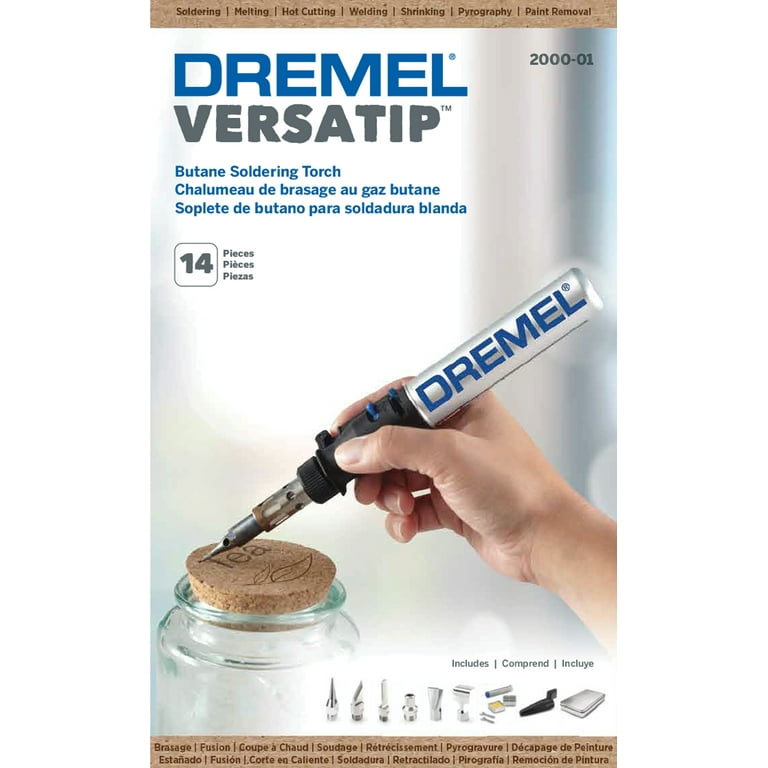 Dremel 2000-01 VersaTip Precision Butane Torch Kit, 14-Piece, Micro Torch Mini Welder - Walmart.com