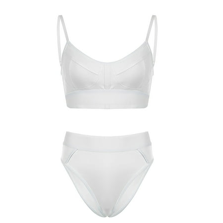 LARUYEKO Contrast Adjustable Shoulder Strap V Neck Bra Sexy Briefs Sports Bra Set Pajamas for Women Shorts Set with Lace Guys Clothes Lace Robe for Women Lingerie Set Womens Sexy Lingerie Set Lace