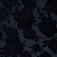thumbnail image 3 of Zelouf Rose Burnout Velvet  , Sewing, DIY, Crafts Fabric by the Yard, Marvelous Navy, 7 Yard, 3 of 3