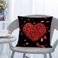 thumbnail image 2 of KCEHTA Valentines Day Pillow Covers 18x18 inch Valentines Day Pillow Cases, Heart Decorative Throw Pillow Covers for Couch Bed Sofa, Anniversary Wedding Birthday Valentines Day Decorations, 2 of 6