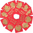 thumbnail image 3 of Red Packets Chinese New Year Money Pockets Cute Rabbit Design Rectangular Shape 17X9CM Gift Container 30Pcs, 3 of 4