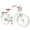 Green, variant on Ambifirner 24 Inch Retro Cruiser Bike for Women, Commuter Bicycle with Front Basket , High Carbon Steel Frame, Comfortable City Bike for Outdoor Riding