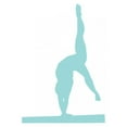 thumbnail image 2 of Gymnastics Silhouette Style Handstand Wall Decal by Wallmonkeys Peel and Stick Graphic (48 in H x 34 in W) WM171141, 2 of 4