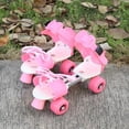 thumbnail image 1 of OULII Rolling Skates Skating Shoes Pink Adjustable Strap Protect from Injury 1 Pair, 1 of 4