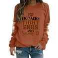 thumbnail image 2 of MITCOWBOYS Chandails pour Femmes, T-Shirts de Football Amusants pour Femmes, Chandail en Molleton de Maman de Football, Chandail en Molleton à Col Rond pour Femmes, Chandails à Capuchon pour Femmes, Chandails pour Femmes, Mode Automne 2024 Orange TG, 2 of 4