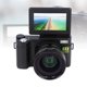 thumbnail image 1 of Cámara Digital 4K De 48MP Detección De Rostros Enfoque Automático Cámara De Vlogging Antivibración Con Tarjeta 32G Lente Macro Gran Angular De 3 Pulgadas 0.45X Cámara, 1 of 7