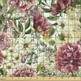 thumbnail image 2 of Ambesonne Floral Fabric by the Yard Upholstery, Motley Spring Flowers Leaves, 1 Yard, Multicolor, 2 of 5