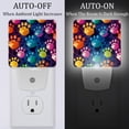 thumbnail image 2 of Dog paw prints LED Square Night Lights - Energy Efficient & Elegant Decorative Lighting for Your Home - Set of 2 Understated Square LED Nightlights, 2 of 6