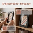 thumbnail image 5 of Unique Bargains MDF Wood Cute Wavy Picture Frame Black 4" x 6", 5 of 6