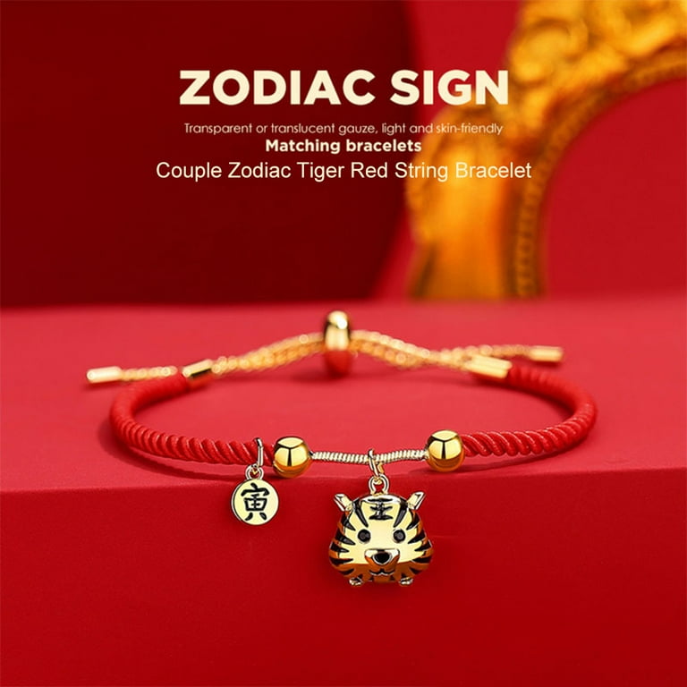 Chinese Zodiac Tiger Charm Bracelet