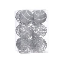 Hwkond Christmas Tree Decorations Clearance Hot Christmas Balls Indoor Outdoor Venue Decoration Gift Balls Christmas Tree Decoration Christmas Balls(Silver,2.76in)