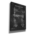 thumbnail image 2 of Epic Graffiti 'Sewing Machine Blueprint Patent Chalkboard' Canvas Wall Art, 12"x18", 2 of 3