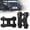 Black, variant on AMBULL H-Shaped Towing Winch Shackle, Heavy Duty Winch Fairlead Hook, Dual Pin Design as 3/4" Shackle & 3/8" Winch Hook for Towing, Recovery, Off-Road, 17,636 lbs Working Load-1 Pack, Red