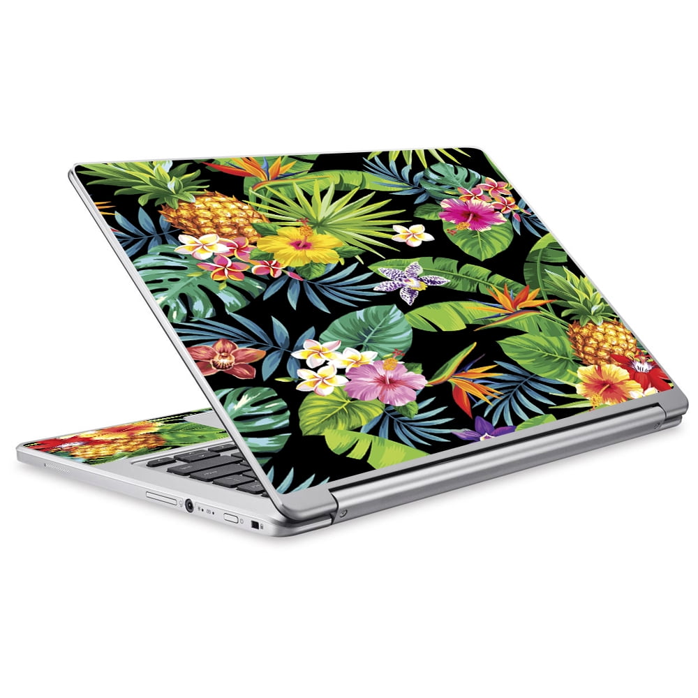 Skin Decal For Acer Chromebook R13 Laptop Vinyl Wrap / Tropical Flowers