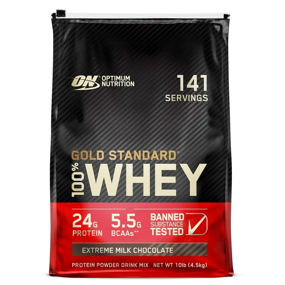 optimum nutrition on proteína gold standard 100 whey 10lbs extreme milk chocolate