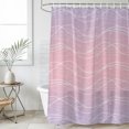 thumbnail image 4 of Pink Purple Ombre Bathroom Shower Curtains with 12 Hooks Waterproof Shower Curtain for Stalls and Bathtubs Modern Abstract Striped Polka Dots Decorative Bathroom Privacy Curtain 36x78 Inches, 4 of 9