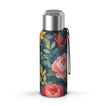 20 Oz Pioneer Flower Coffee Tumbler Double Wall Insulated Stainless Steel Water Bottle | Metal Reusable Thermoses Flask with Cup Cap | Leak & Sweat Proof with Anti-Dust Lid