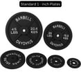 thumbnail image 2 of HAJEX Plaques de Poids en Fonte Standard 1 Pouce - (2.5 Lb, 5 Lb, 10 Lb, 25 Lb, 35 Lb, 45 Lb et 55 Lb), à l'Unité et en Paires, 2 of 5