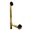 Matte Black, variant on Westbrass 79417SWH-01 19" Solder-In Brass Bathtub Assembly with Twist & Close Drain and No-Hole Overflow Faceplate, Polished Brass
