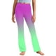 thumbnail image 2 of Odeerbi 2-13 Años Niñas Pierna Ancha Pantalones Yoga Gradiente Workout Danza Deportes Atlético Pantalones Elasticidad Lindo Alta Cintura Pantalones Pierna Recta, 2 of 9