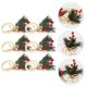 thumbnail image 4 of ColoMX 6pcs soporte para servilleta de servilleta dorsora de Navidad Servietting Supportor de hebilla Decoración de la mesa del banquete, 4 of 8