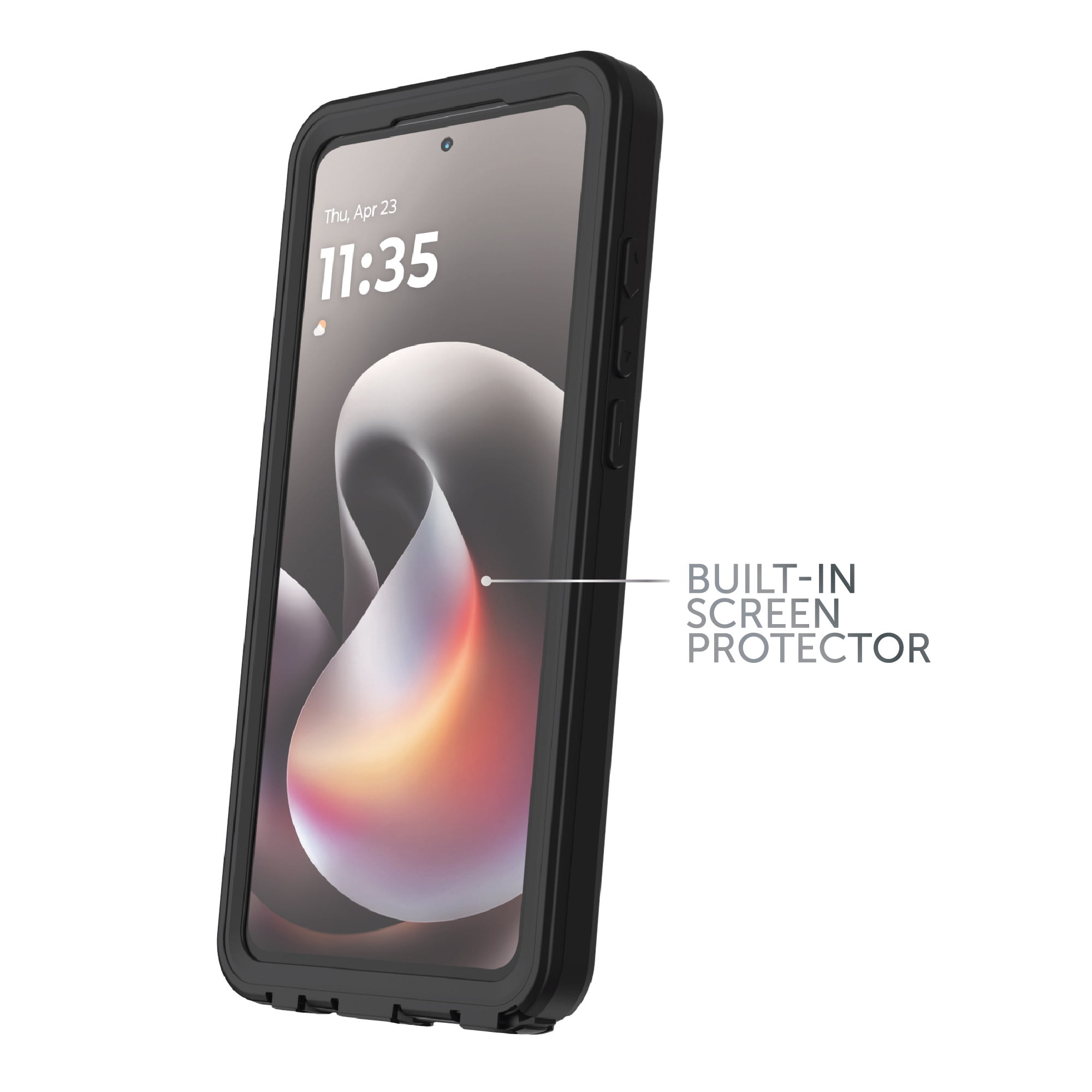 Body Glove Tidal Waterproof Phone Case for Motorola moto g STYLUS (2026 / 2025) - Clear/Black