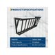 thumbnail image 3 of Qinaqin Livestock Feeder 40 Pulgadas 25 Gallon Large Capacity Resistente-Resistente Acero Goat Hay Rack Largo Pared Montado Horse Soporte Multiple Sided Feeding Para Sheep Farm Livestock, 3 of 7